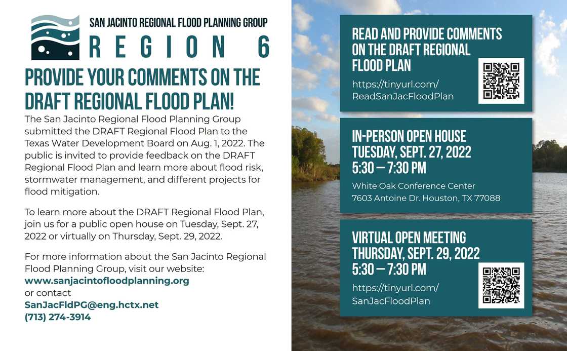 Region 6 flood plan flyer