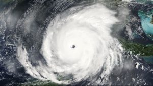 Satellite view of a Hurricane in the Gulf of America